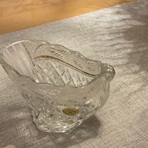 NEW-GORHAM CRYSTAL CANDY DISH.